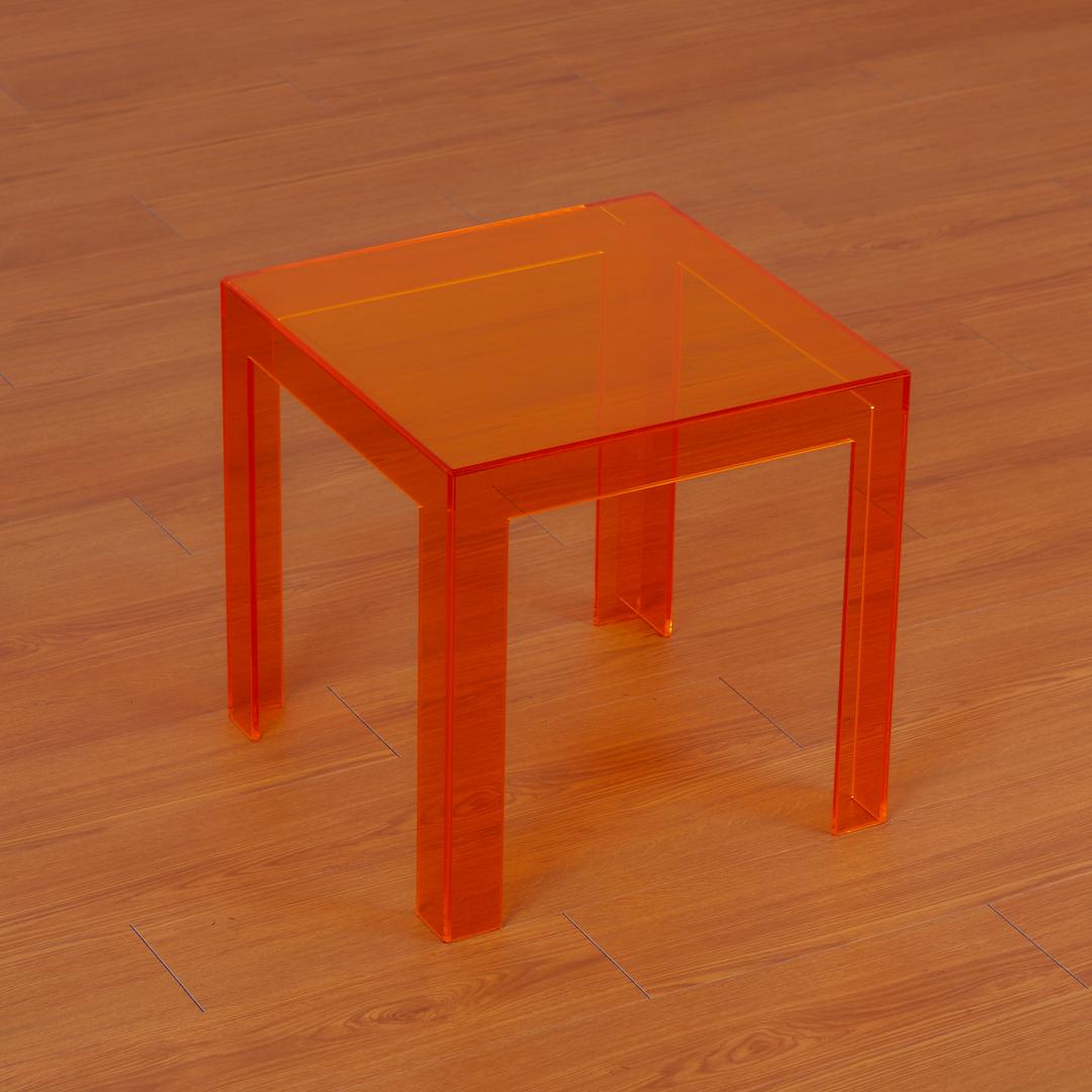 투명 엣지 사이드 협탁 미니 테이블 4color