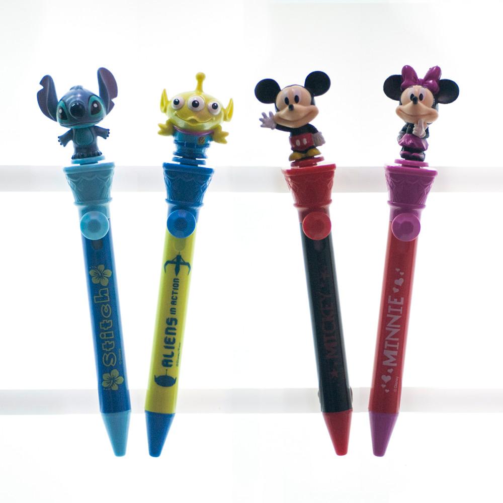 [맙소사잡화점]  디즈니 정품 캐릭터 빙글빙글 볼펜  / 미키마우스 미니마우스 / 스티치 / 피규어 볼펜 / 3D 볼펜