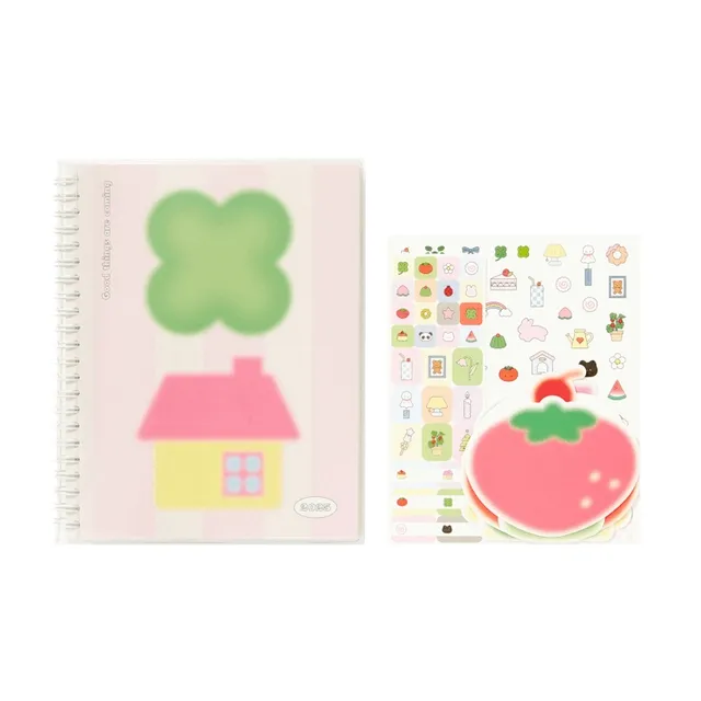 [몽글몽글💗] 2025 핑크하우스 블루버니 리본 토끼 다이어리 2종 귀여운 러블리 일러스트 스프링 PVC 커버 실용성 클로버 하우스 블루버니 스티커 미니카드 유니크 메모 퀄리티