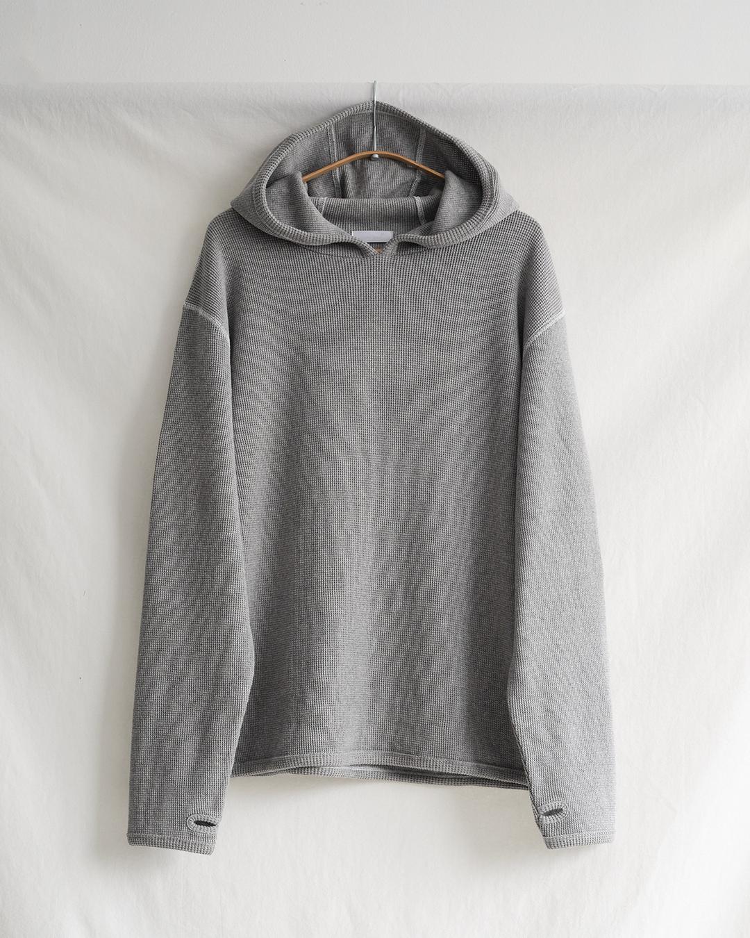 Waffle rib hoodie (melange)