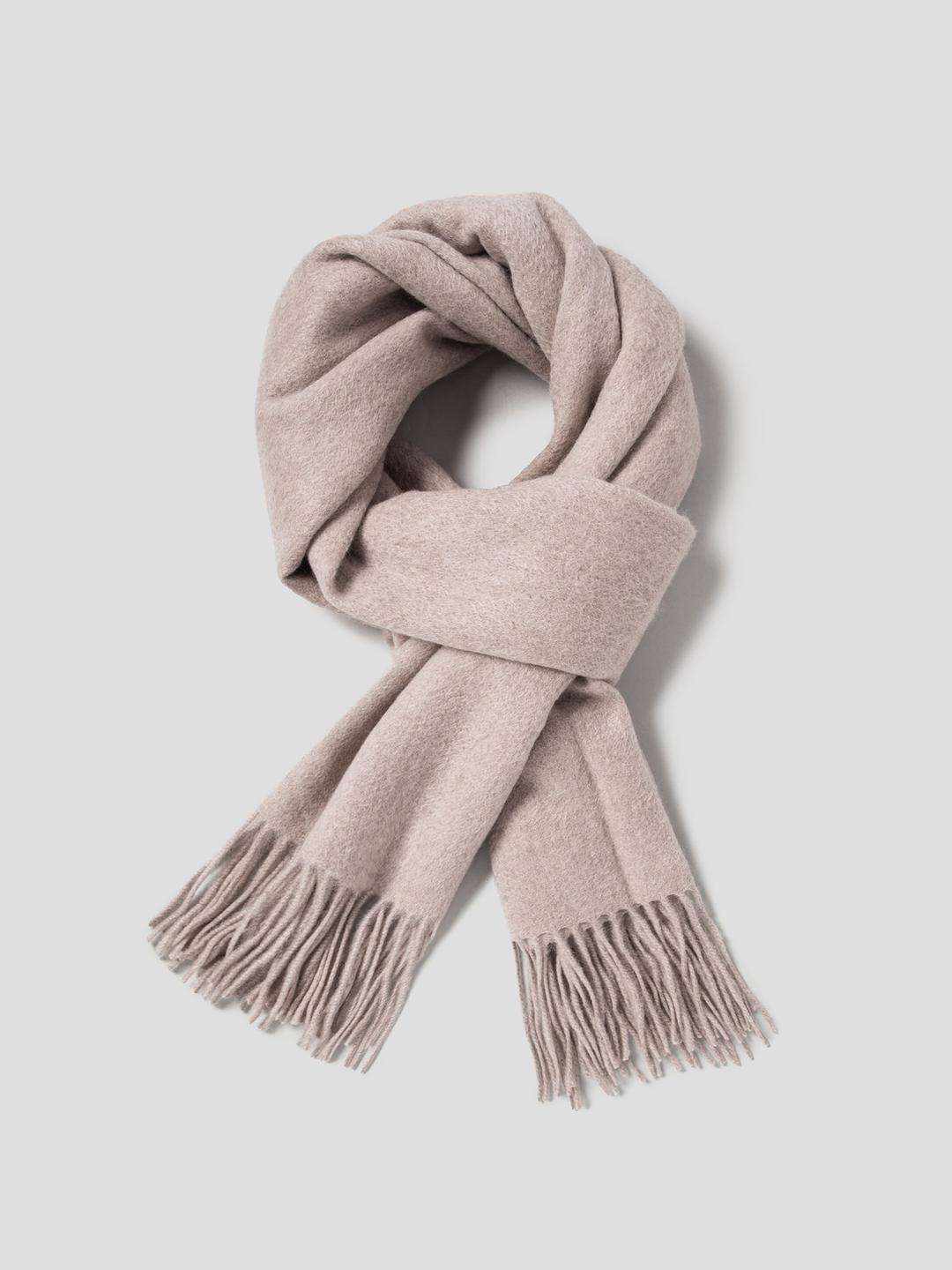 Women Cashmere Classic Scarf - Oat Melange