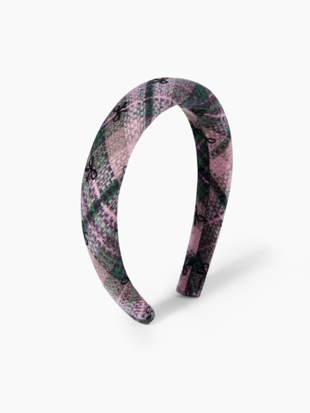 BOWKNOT & PLAID HEADBAND