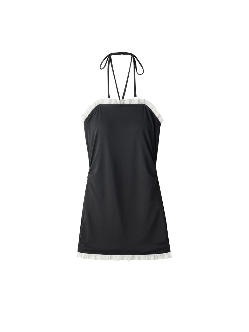 프릴이 레이스 튜브 원피스 스윔웨어