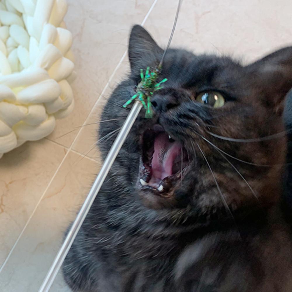 점푸캣 뭔가의더듬이 고양이장난감 오뎅꼬치 스틱 1p