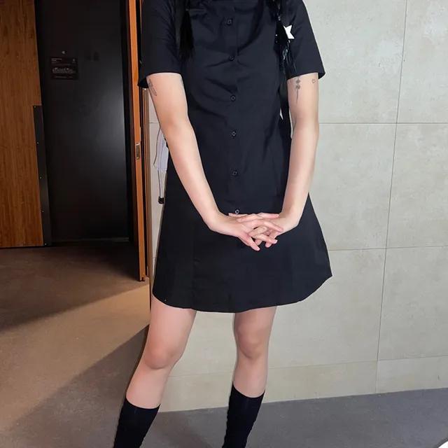 스쿨 데일리 셔츠 원피스 (2colors)