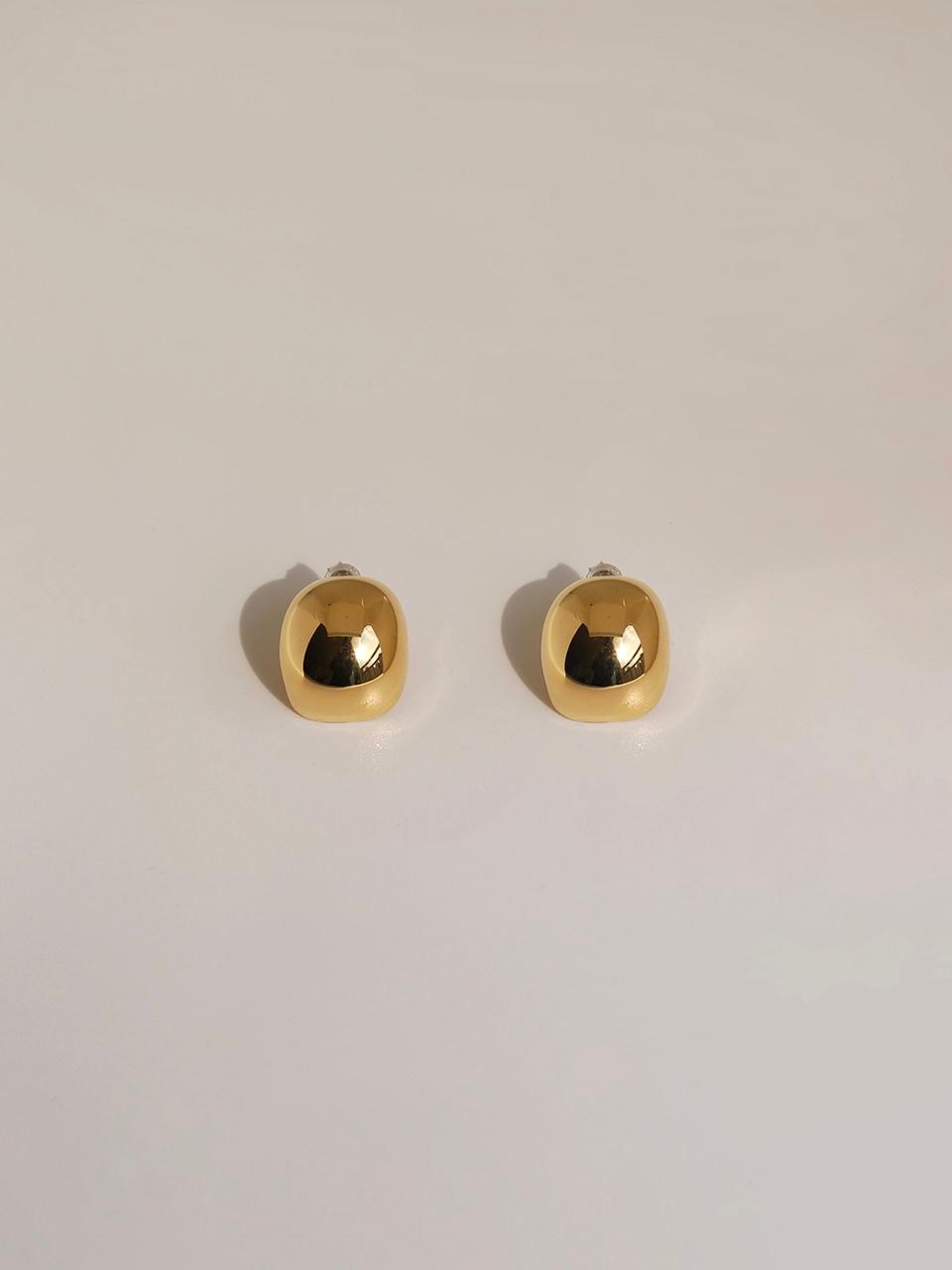 Tofu earrings (silver or gold tone) 1월 중순 입고예정