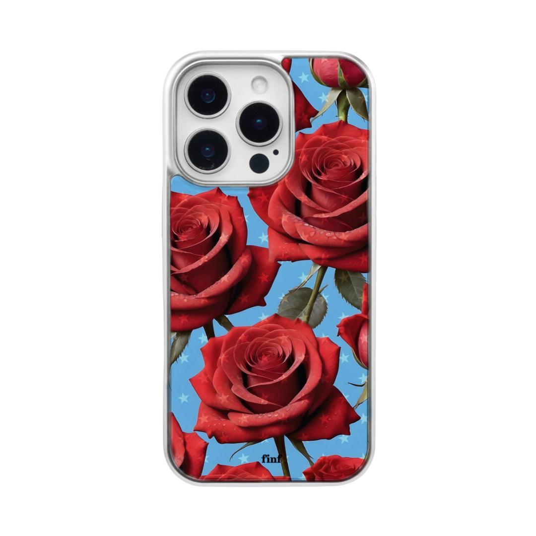 Rose Bomb - silver epoxy case