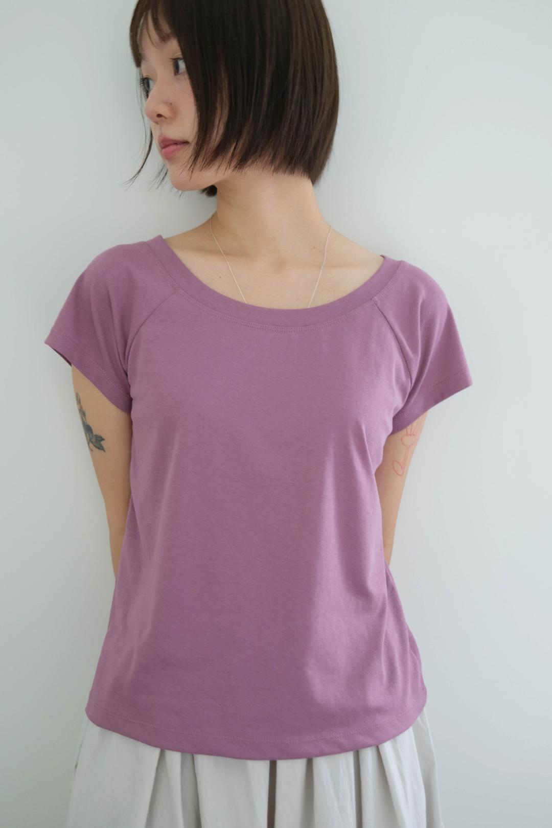 Boat neck raglan tshirt (3col)