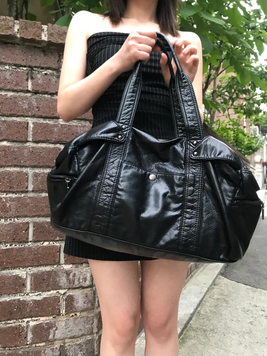 타임라인서울 빅 레더 숄더 크로스백