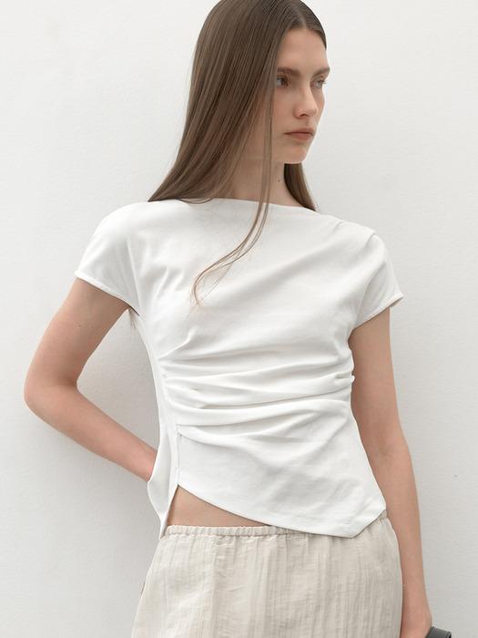 [L사이즈 신규입고]LOND WAIST TUCK  T-SHIRT (Z-BL-4225)