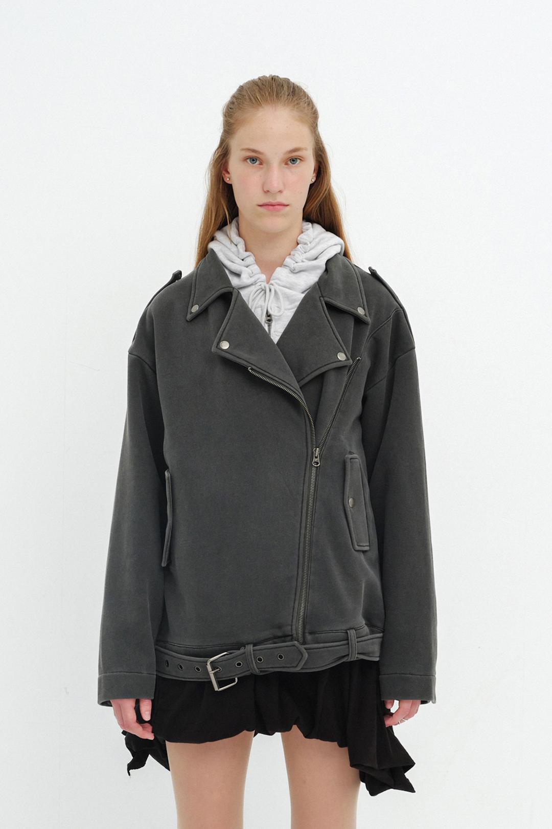 JERSEY RIDER JACKET / CHARCOAL