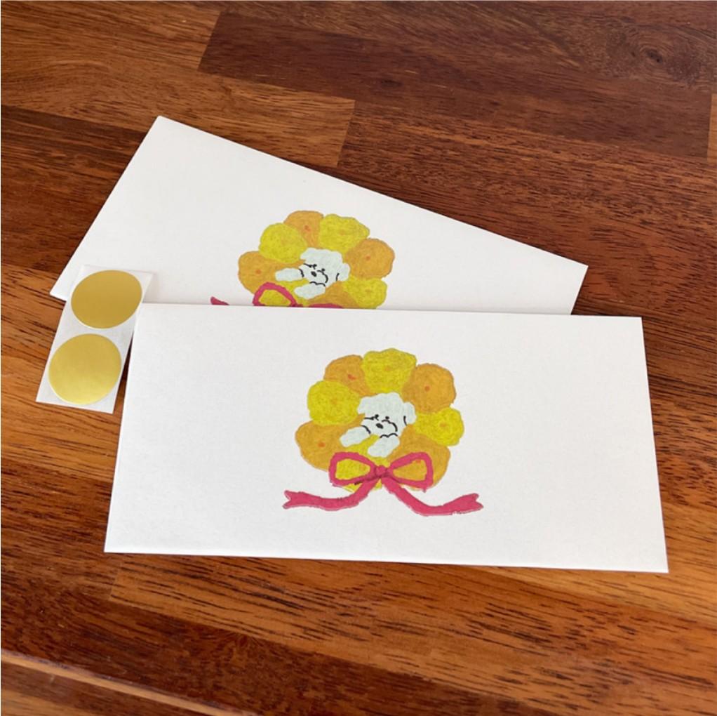 [발구락] 꽃다발 현금 봉투