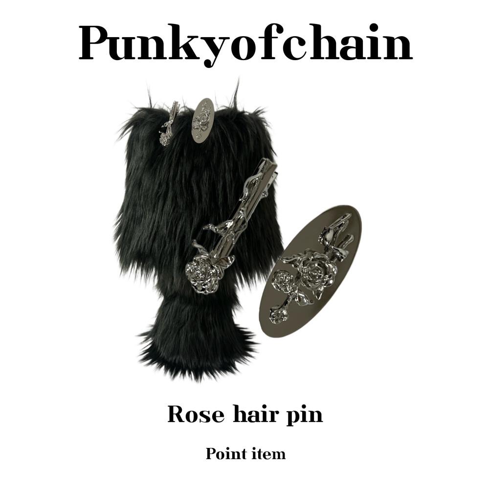 Rose hair pin/로즈 헤어핀 (2 sets)