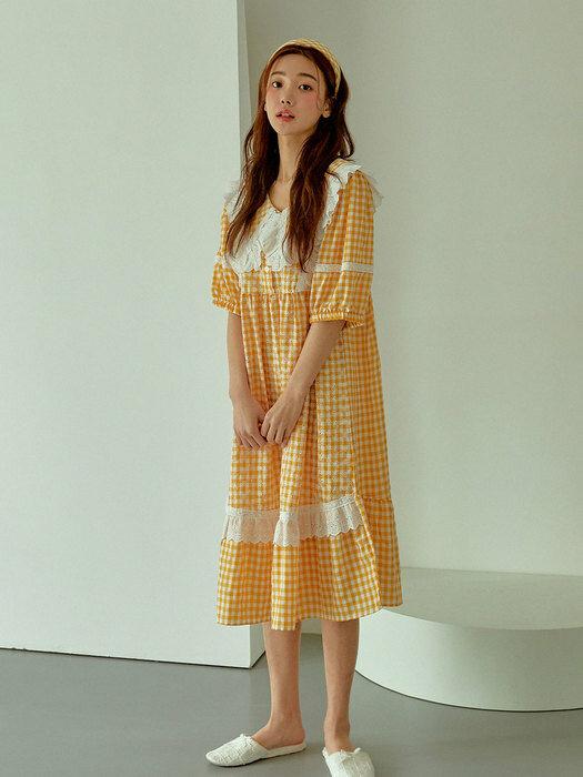 여성 마샬 레이온 자수원피스(2C반소매)