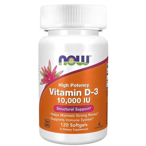 나우푸드 비타민 D-3 10000IU 소프트젤, 120정, 1개 - 비타민D | 쿠팡