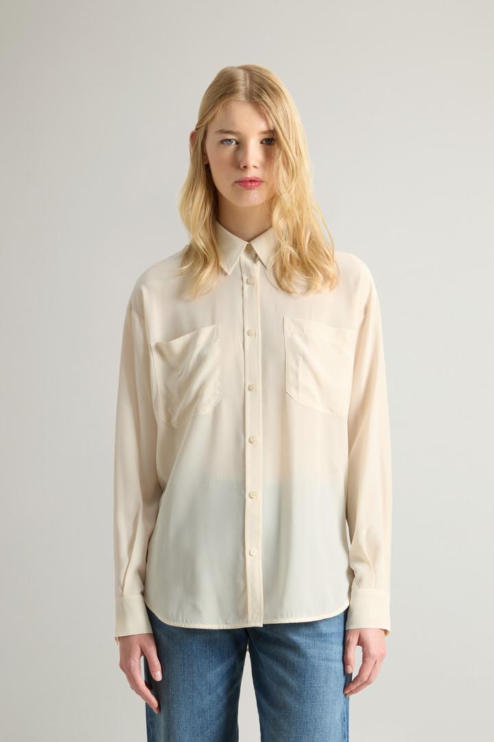 Pure Silk Shirt - Women - White