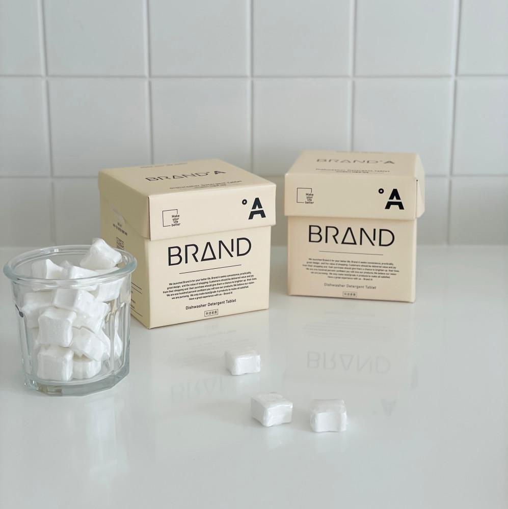 [공구] BrandA 식기세척기 1/2 타블렛 올인원 세제 2박스(120개)