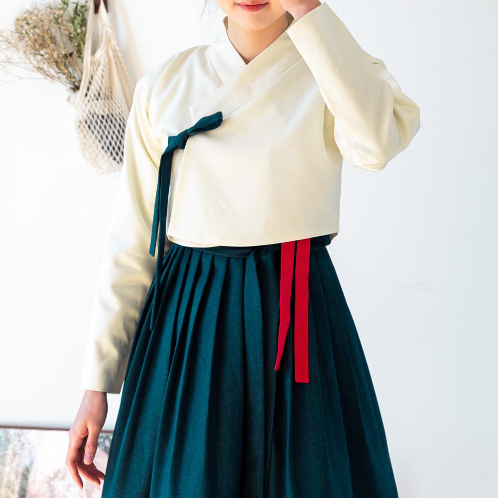 생활한복 백록담 아이보리 저고리