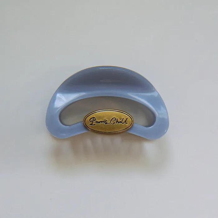 Half Moon Hair Clip (Dusty Blue)