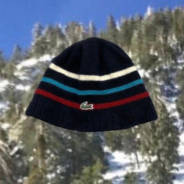 [ ACC ] LACOSTE wool 100% beanie ( made in JAPAN )