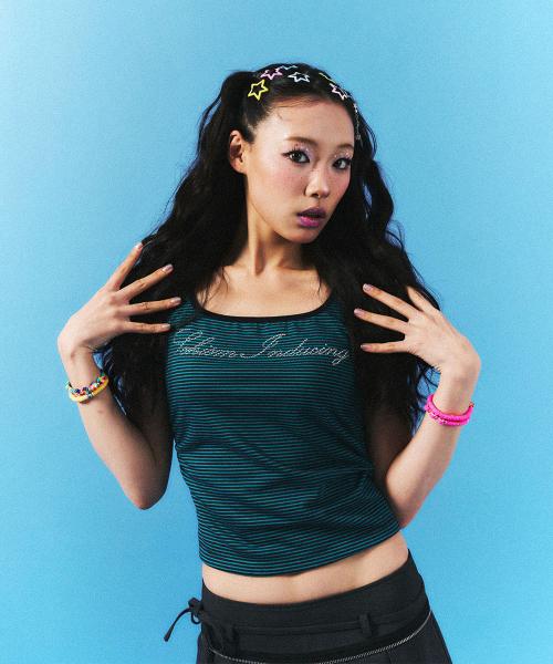 HF SHIRRING T SHIRT GREEN