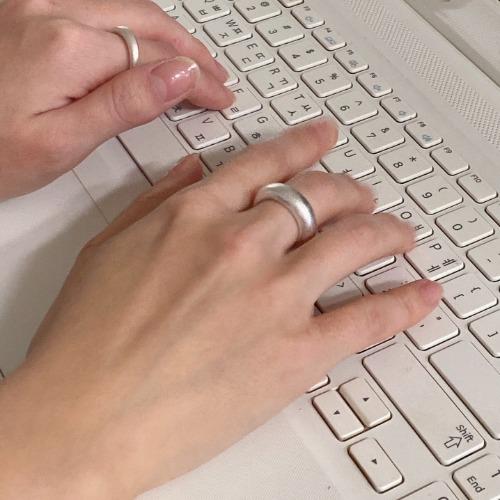 안도 심플 가락지 링 반지