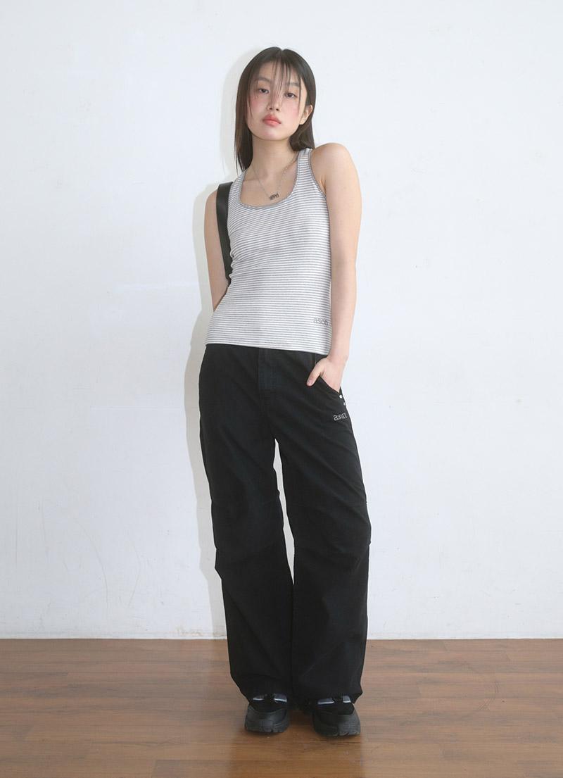 NELL PARACHUTE PANTS / BLACK