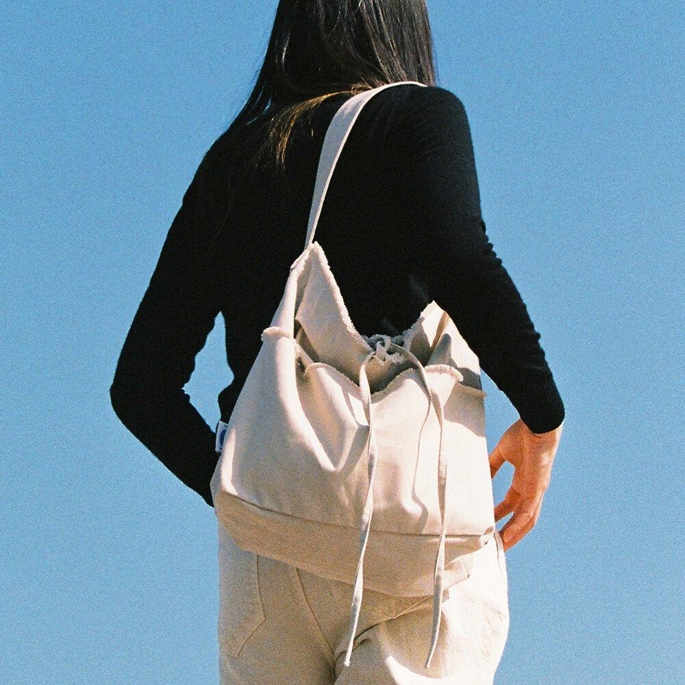 FRINGE HOBO BAG_BEIGE