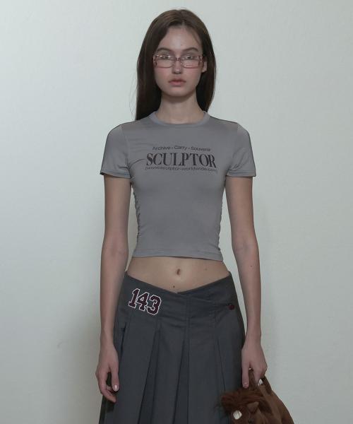 Sports Lettering Tee Gray