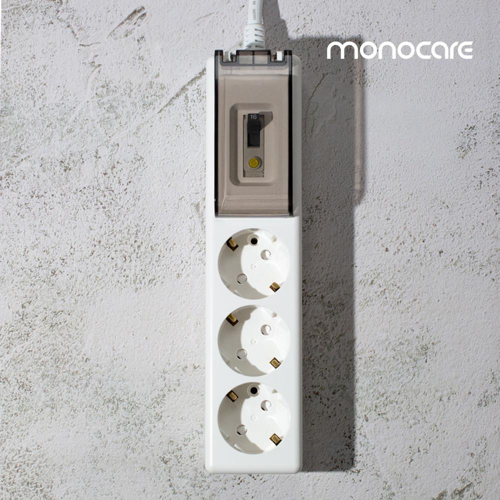 국내제조 에어컨 히터 난방기 고용량 멀티탭 멀티콘센트 누전차단 3구 30cm