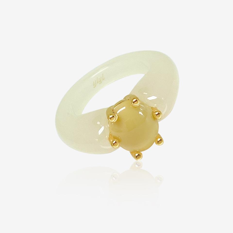 [YLYL X EQL] Nonna ring, MUSTARD