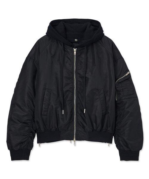 후드 탈부착 유틸리티 MA-1 블랙