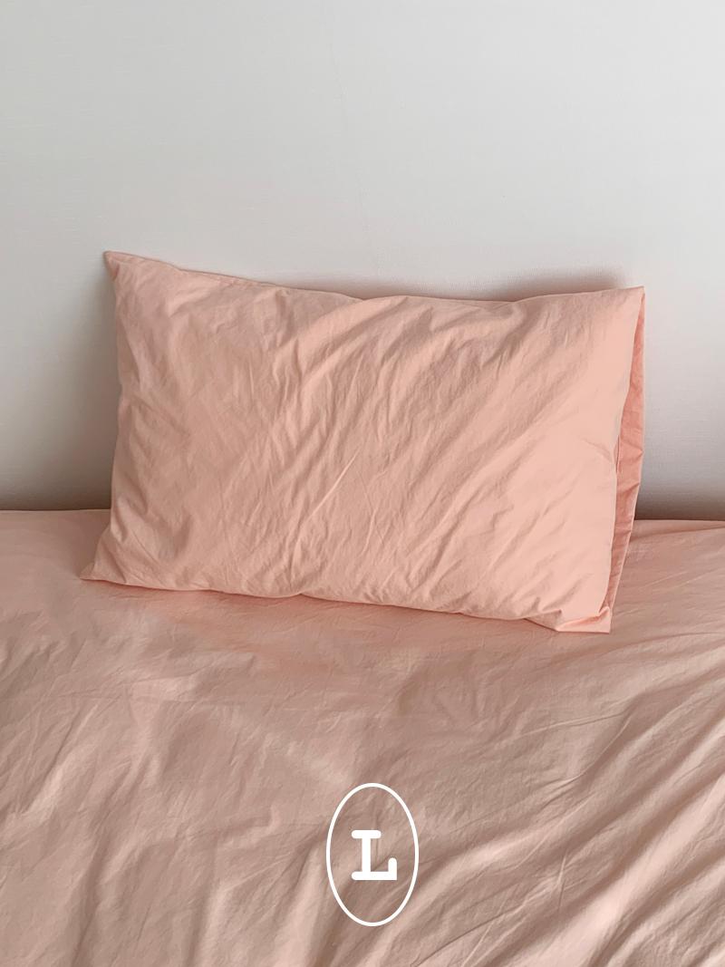 베개커버 (peach)