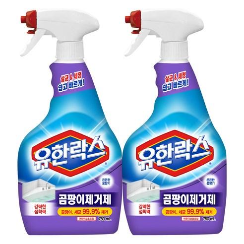 유한락스 곰팡이제거제, 750ml, 2개 - 청소용세제류 | 쿠팡