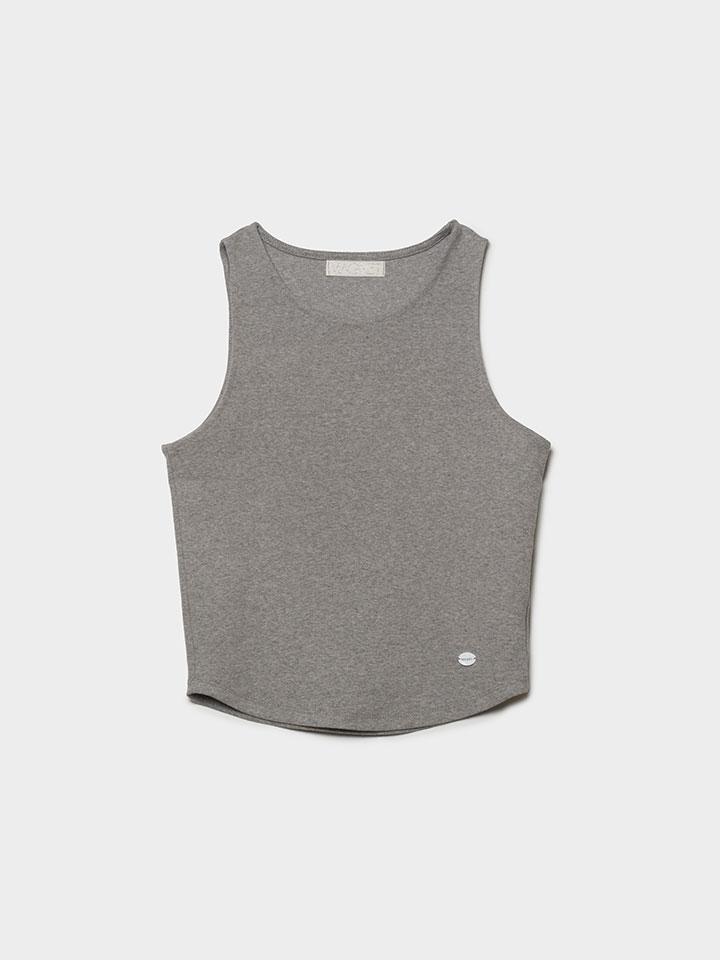 [2nd] Round Cotton Tank (Melange Gray)