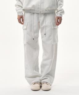 rose 3-pocket cargo pants (White)