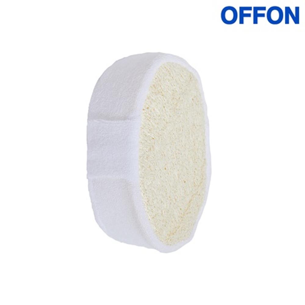 오프온 천연 루파 바디 스펀지 (저자극 친환경 샤워 타올, 부드러운 각질제거 거품 타월)