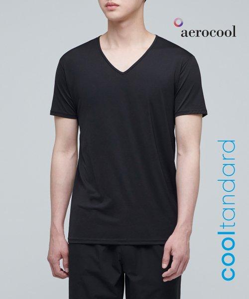 [쿨탠다드] 맨즈 브이 넥 언더셔츠 [블랙]