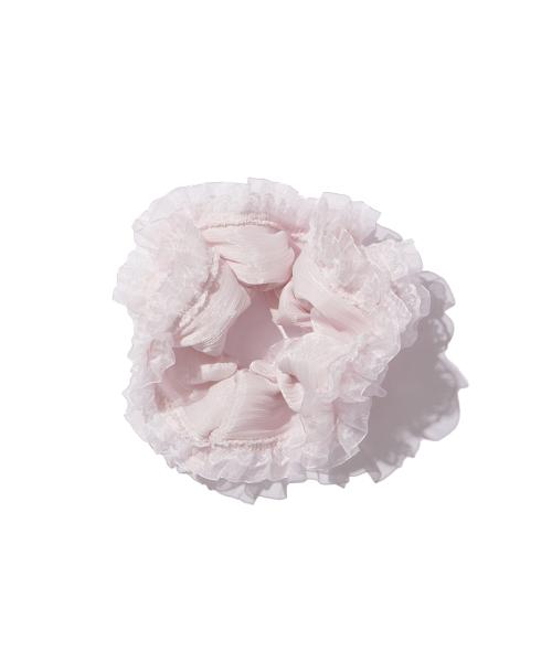 Glitter Lace Scrunchie (pink)