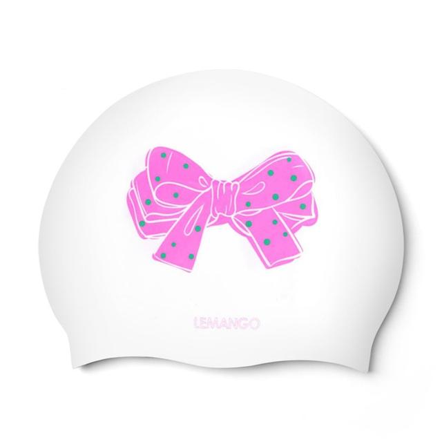 르망고 리본 인 더 스카이 실리콘수모 핑크 [LSSC0092 (White-Pink)]