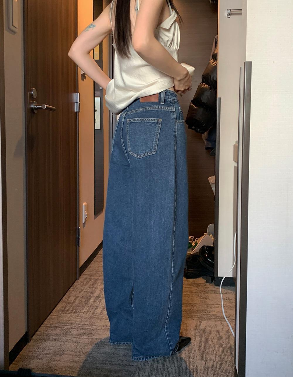 [당일][AN] basic loose-fit denim