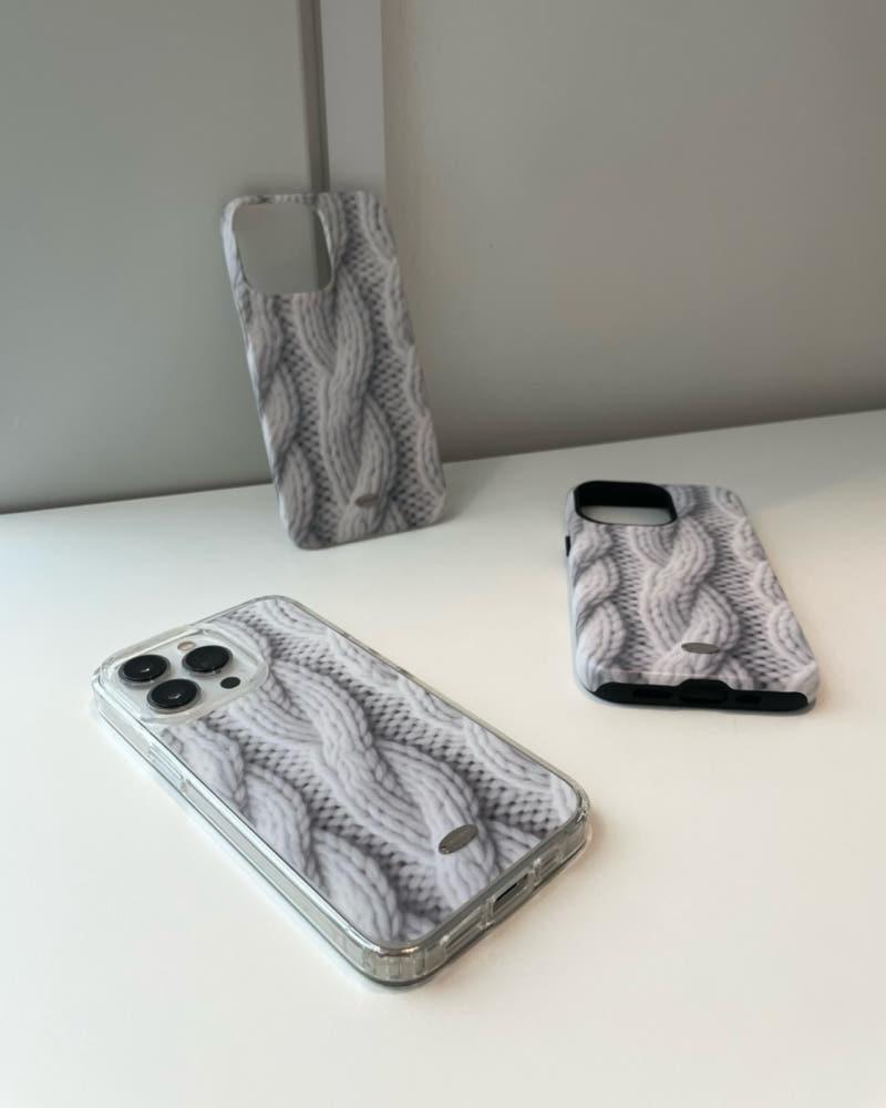 [젤하드/하드/터프범퍼] GREY KNIT CASE 그레이 니트 케이스 / 트리포파이브345