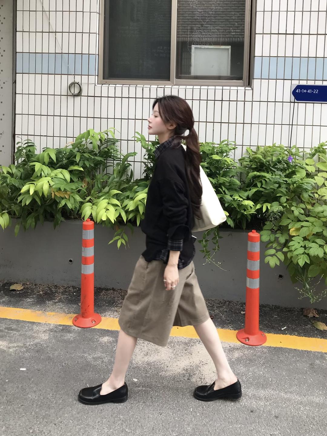 pony corduroy bermuda pants (3col/2size)