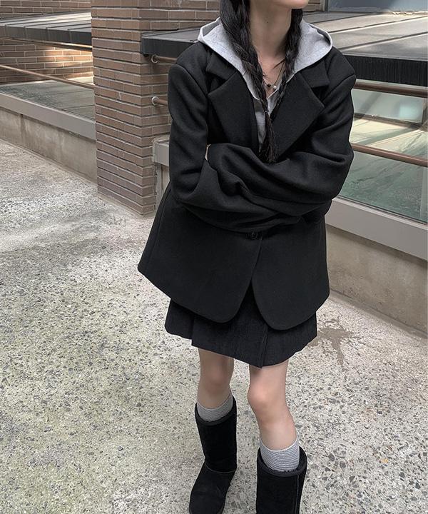 도톤 울 모직 블레이저 자켓 (3color)