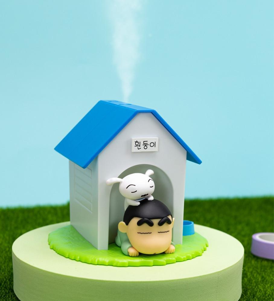 짱구 캐릭터 가습기 흰둥이 집 하우스 USB 피규어 사무용 탁상용 개인용 미니