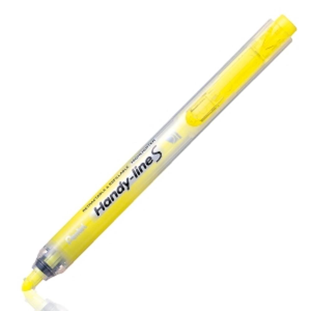 Pentel 핸디라인S, SXS15-노크식형광펜 리필가능 본품 리필선택