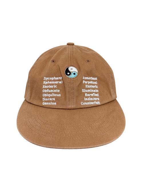 Yin Yang Washed Cap Camel