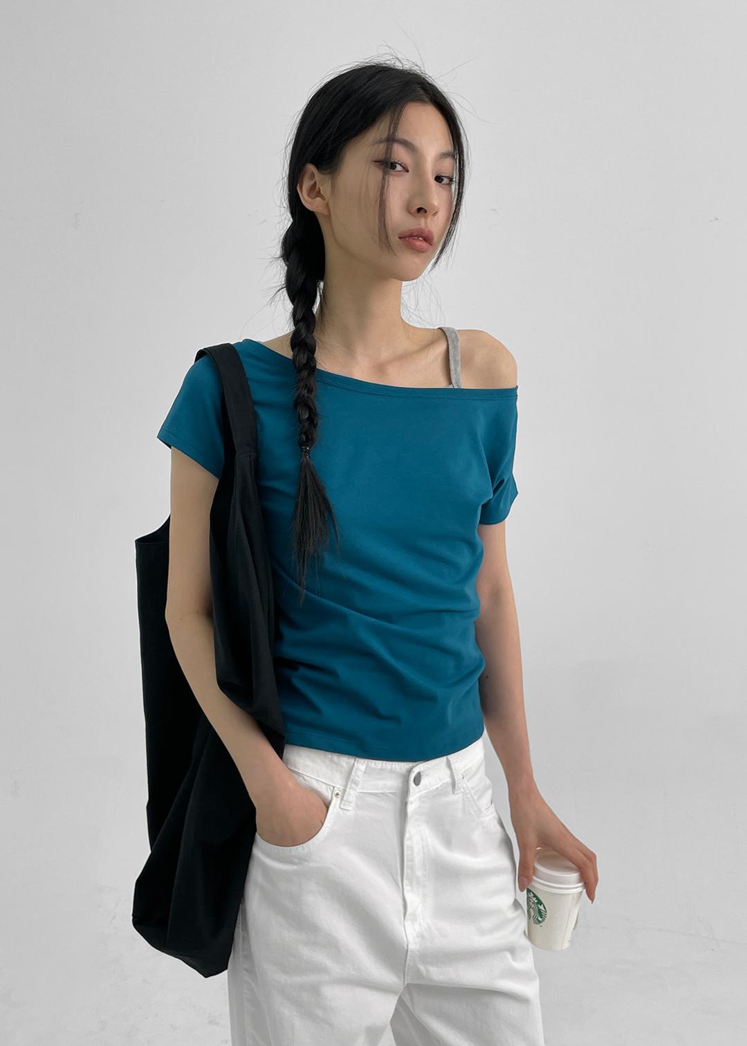 블랙업 [4천장판매] [MADE] 치키 오프숄더 반팔티