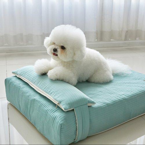 알러케어 꿀잠토퍼 아이보리+민트베개세트 S