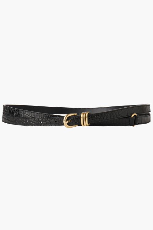 Double Strap Belt, Black